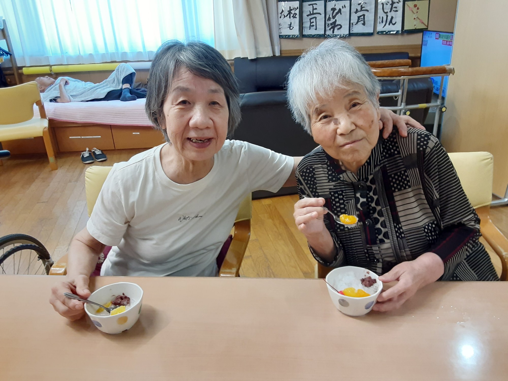 かき氷の様子